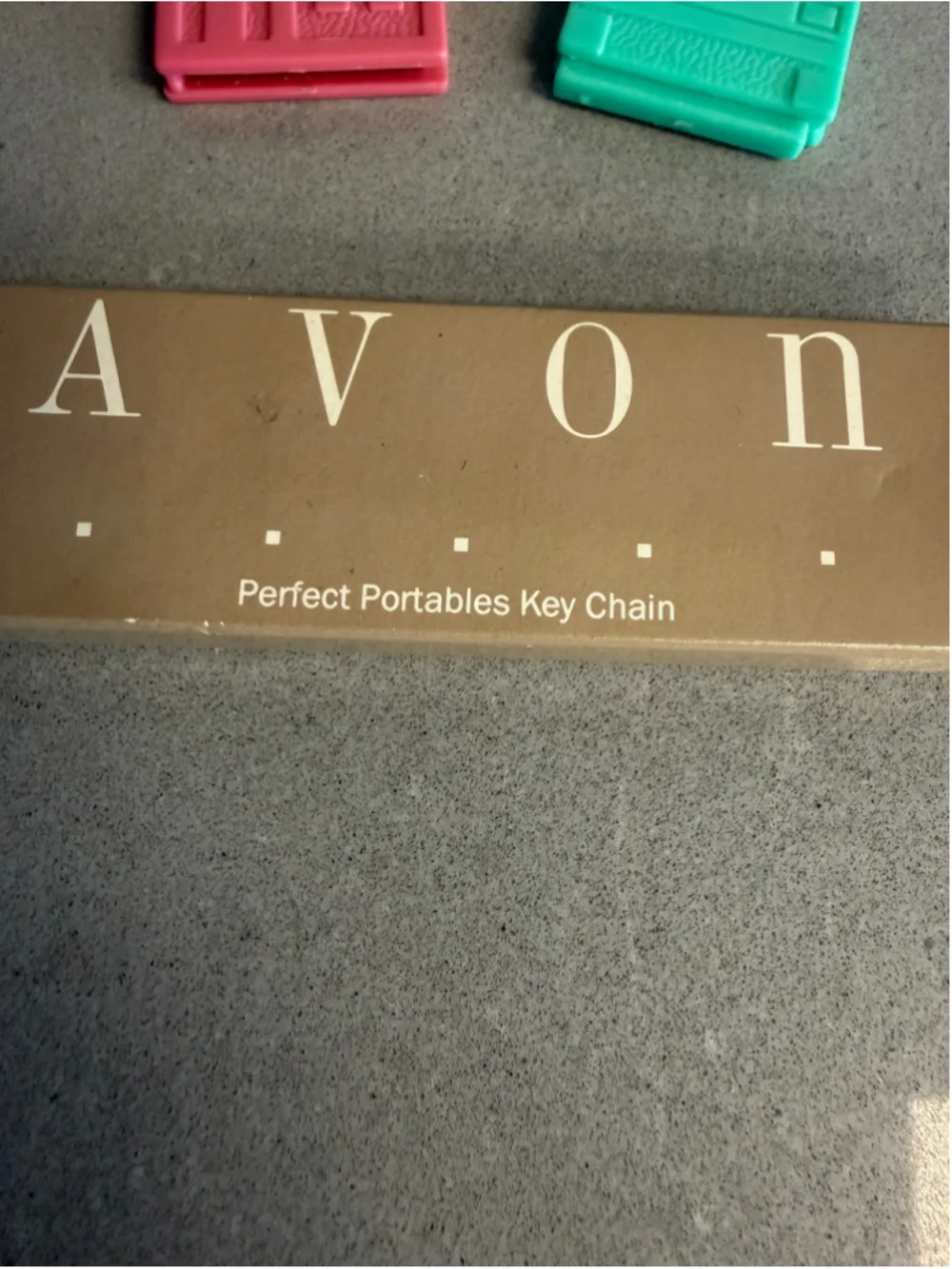 Vintage 1989 Avon Perfect Portables Key Chain Car House NIB Never Used